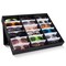 Juvale 18-Slot Sunglass Organizer & Sunglasses Case - Black 18.7 x 14.9 x 2.4 in - Eyeglass Holder & Glass Display Box for Desk & Vanity - Travel Storage Organizer & Watch Storage Box